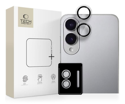 Szkło i folia ochronna TECH-PROTECT Osłona Aparatu Camring Fit+ do Galaxy S25 Edge Clear 5906302368211